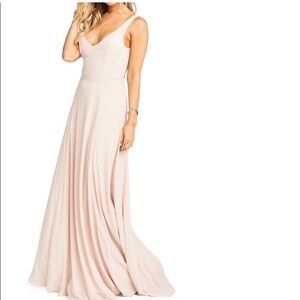 Show Me Your Mumu Jen Maxi Gown in Dusty Blush